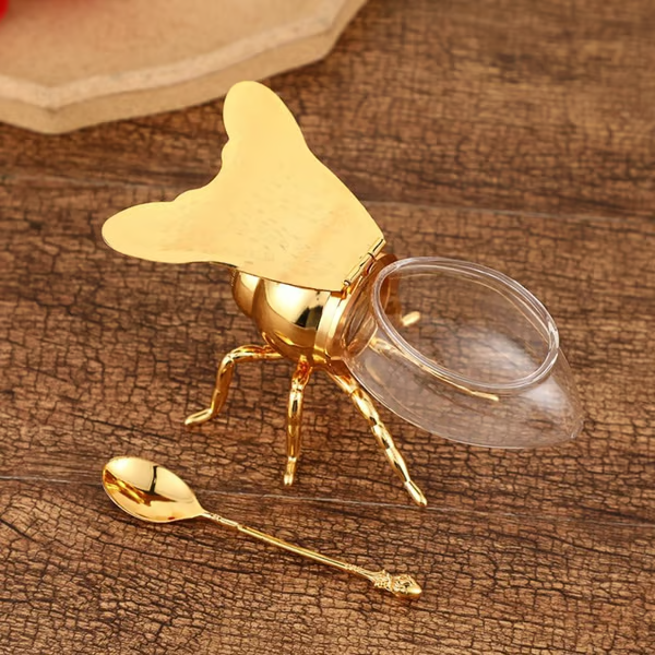 Decorative Bee-Shaped Honey Jar